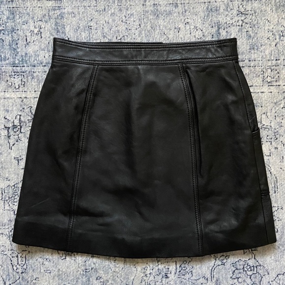 Nasty gal leather mini skirt button up - Picture 6 of 7
